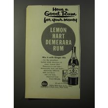 1953 Lemon Hart Demerara Rum Ad - Have a good rum for your money