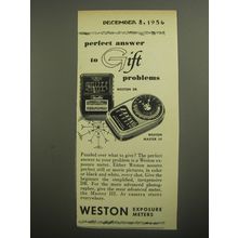 1956 Weston DR and Master III Exposure Meters Advertisement