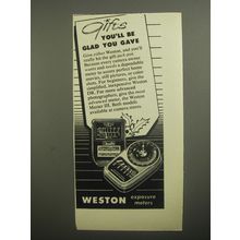1956 Weston DR and Master III Exposure Meters Ad - Gifts you'll be glad you gave