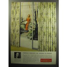 1957 Owens-Corning Fiberglas Ad - Fiberglas forecasts the fashions in windows