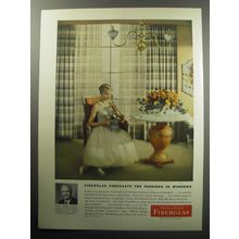 1957 Owens-Corning Fiberglas Advertisement - forecasts the fashions in windows