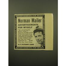 1959 G. P. Putnam's Sons Book Ad - Norman Mailer advertisements for Myself