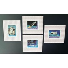 Comores 1981 Mi. 725 - 728 blocs luxe ND Espace Space Fusée Apollo Ship
