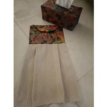 Tissue Box Cover + Tea Towel (Hanging) Home Sewn (A9)