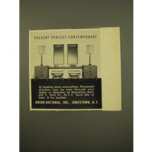 1961 Union-National Furniture Ad - Present perfect contemporary