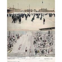 Montreal. M. A. A. A. Wigwam Ice Skating Rink Tobogganing 2x 1907 Postcard s