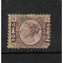 GB 1870 QUEEN VICTORIA 1/2d ROSE PLATE 12 ( NR ) SG49