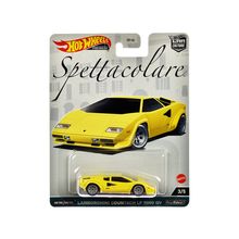 Lamborghini Countach LP 5000 QV Yellow "Spettacolare" Series Diecast Model Ca...