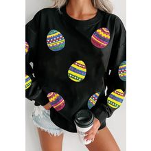 V Neck Leopard Stripe Splice Lantern Sleeve Top