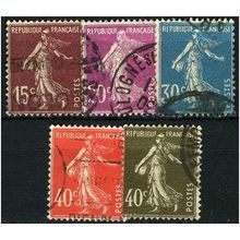 1924/1926 5 different values - fine used (o)