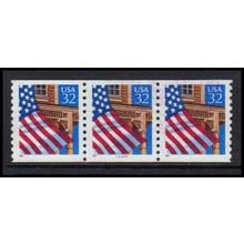 Used 2913 32c U.S. Flag Over Porch Very Fine PNC 77767/3 PA3510
