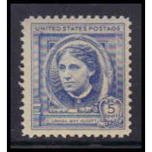 862 5c Louisa Alcott Fine MNH KA2387