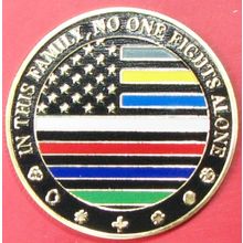First Responders. Challenge Coin. Gold Tone 1.50". 58b.