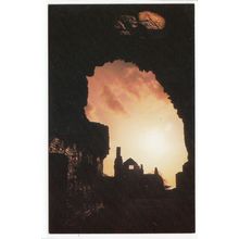 Sunset over the Ruins of Neath Abbey Glamorgan Postcard