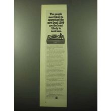1969 Dual 1209 Turntable Ad - Likely To Appreciate