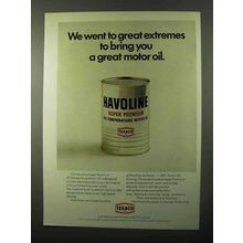 1971 Texaco Havoline Motor Oil Ad - Great Extremes