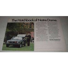 1973 Honda Civic Ad - The Hatchback of Notre Dame