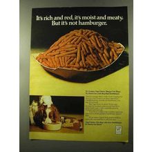 1973 Gaines Top Choice Dog Food Ad - Rich and Red