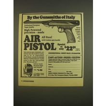 1985 Deer Creek Products Air Pistol Ad - By the gunsmiths of Italy