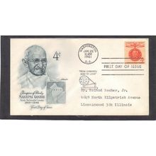 FDC Artmaster 1174 4c Mahatma Gandhi (Cachet-Typed/A) CV41920