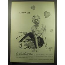 1949 B. Altman & Co. Sweetheart Blouse Ad - The Sweetheart blouse