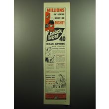 1949 Black Leaf 40 Insecticide Ad - Millions of users must be right