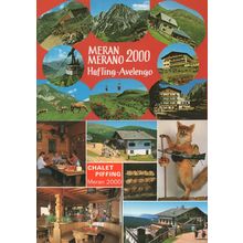 Chalet Piffing Meran 2000 Italy Merano 2x Postcard s