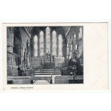 The Chancel Parish Church Eccleshall Postcard Staffordshire