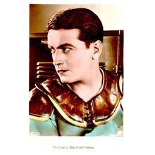 Richard Barthelmess Film Actor Hand Coloured Tinted Real Photo Postcard
