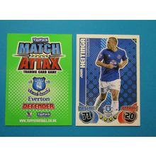 132. John Heitinga - Everton - Match Attax 2010/11 Football Card EF1