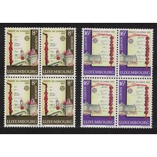 Luxembourg Historic Events Europa 2v Blocks of 4 1982 MNH SG#1086-1087