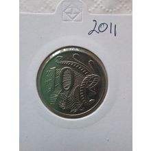 Australian 2011 10 Cent - Low Mintage - Circulated