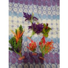 mix lot fish tank artificial plants new never used