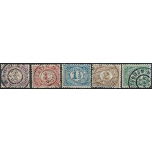 Numeral Definitive - Netherlands 1899/1913 - FH - MiNr 49/52 & 75 (D)