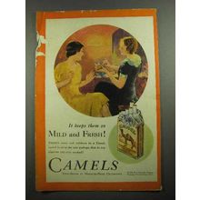 1931 Camels Cigarettes Ad - Mild and Fresh