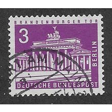 BERLIN -1956 3pf 'BERLIN LANDMARKS- BRANDENBURG GATES' FINE USED (EBID63-176)