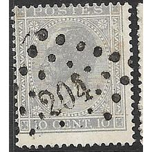 1865/1866 Michel 14 - fine used (o) - punt stempel 204