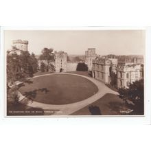 Courtyard from the Mound Warwick Castle Postcard K941