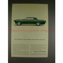 1963 Lincoln Continental Ad - Six Thousand Two Hundred!
