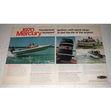 1970 Mercury Merc 1350 Outboard Motor Ad - Thunderbolt