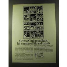 1973 Christmas Seals Ad - Matter of Life and Breath