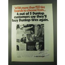 1973 Dunlop Tires Ad - More than 150 Brands to Choose