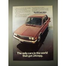 1974 Audi 100LS Car Ad - Only Cars in The World