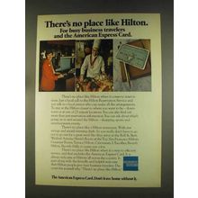 1976 America Express Ad - No Place Like Hilton