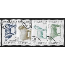1991 4 different values - cancelled - ANIMAL