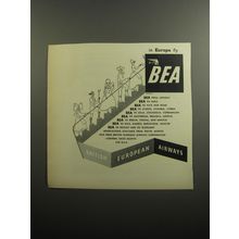 1951 BEA British European Airways Ad