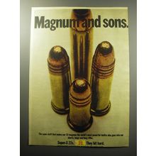 1970 Western Super-X 22 Cartridges Ad - Magnum and sons