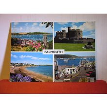 FALMOUTH multiview used postcard 1981 postmark by John Hinde =
