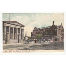 Shire Hall and Victoria Institute Worcester 1905 Postcard