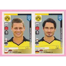 Panini Stickers - 2016 FIFA 365 #496 (496 - 497) Piszczek - Hummels (Dortmund)